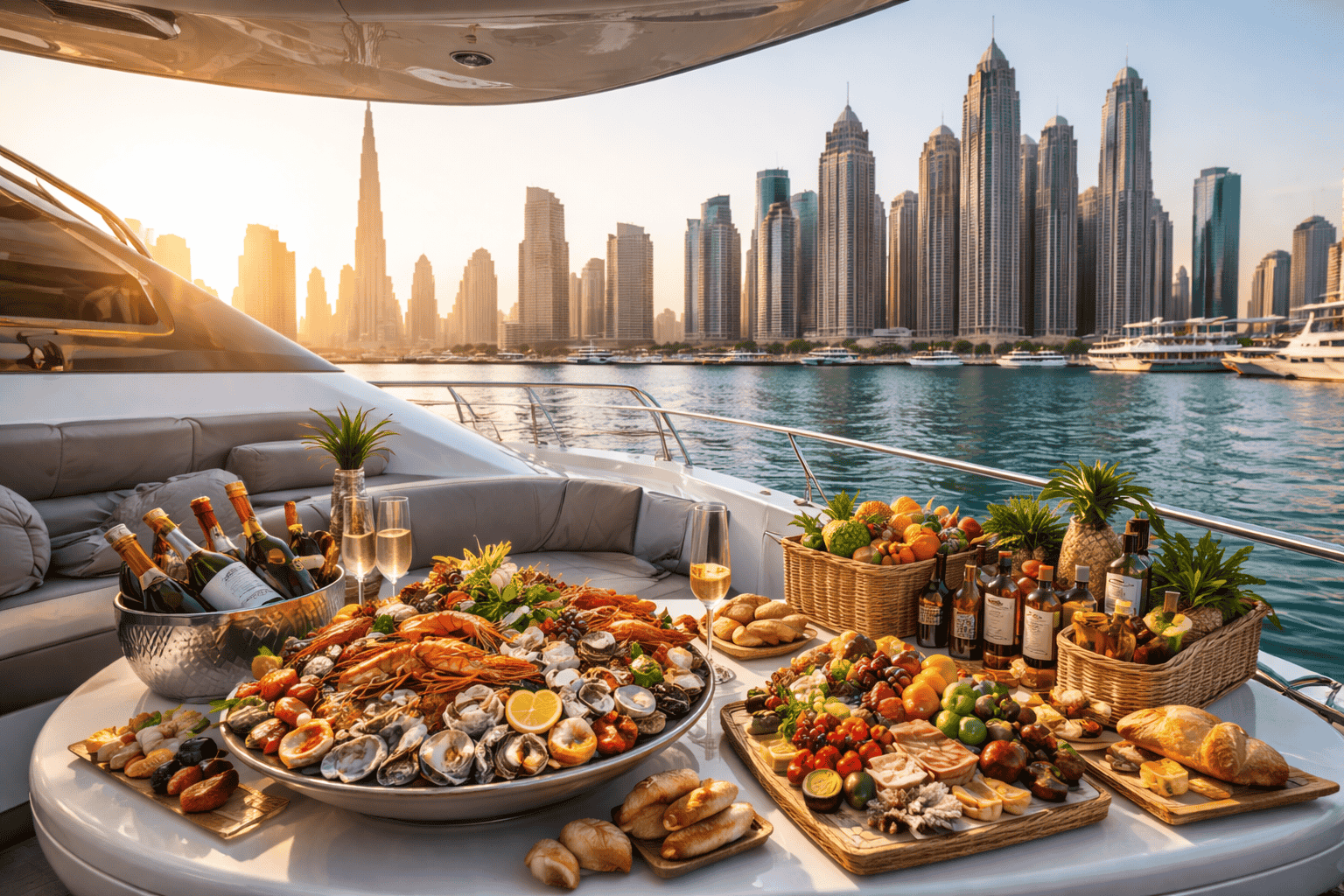 How Yacht Food and Beverage Supply Services Work in the UAE